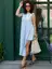 Платье льняное Тропик (голубое) П16033-1М