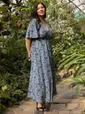 Платье Летняя грация (синее) П15606-1М