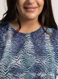 Блуза Люмия (синяя) Б15328-3М