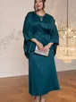 Костюм с юбкой Альсия (изумрудный) К14392-5М