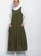 Сарафан В стиле бохо (хаки) П10627