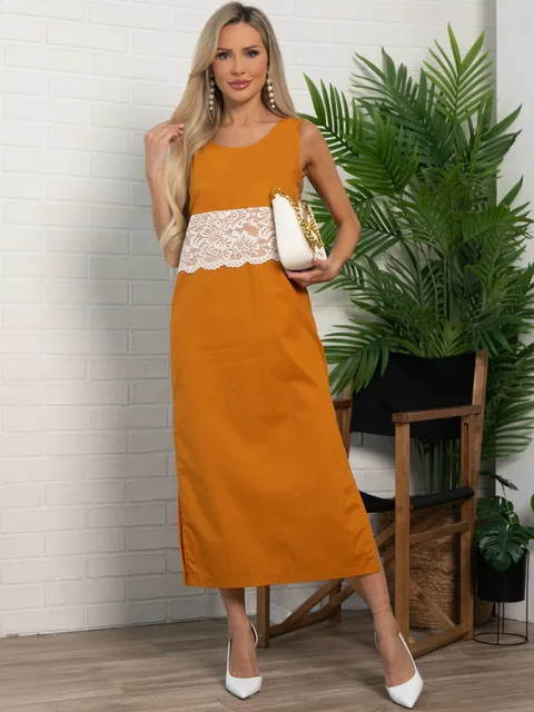 Сарафан Безупречный образ (горчица) П16062-10М