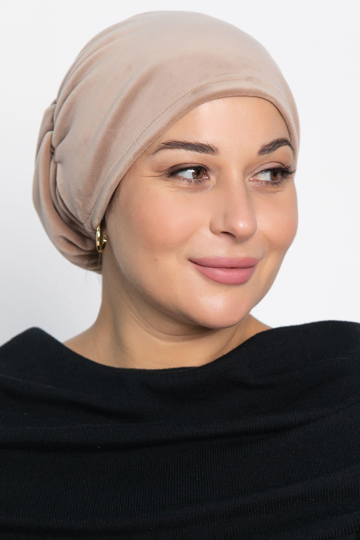 Чалма с резинкой (бежевая) ЧР13-23М