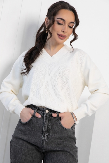 Джемпер Карамелька (айвори) Б12708-4