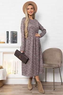 Платье Андреа (коричневое) П14852-25М