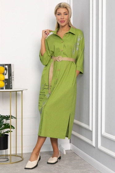Платье Мирослава (зеленое яблоко) П13702-7М Платье Мирослава (зеленое яблоко) П13702-7М