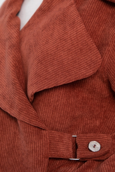 Жакет укороченный Динара (коричневый) Б14327-39М