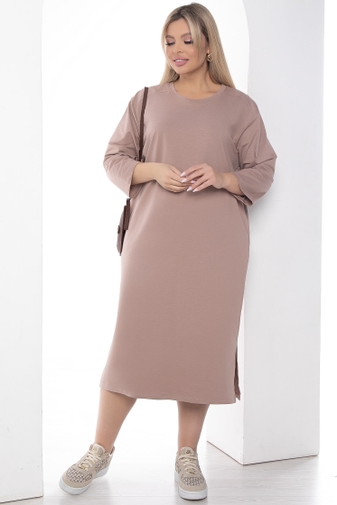Платье "На спорте" (беж) П9025